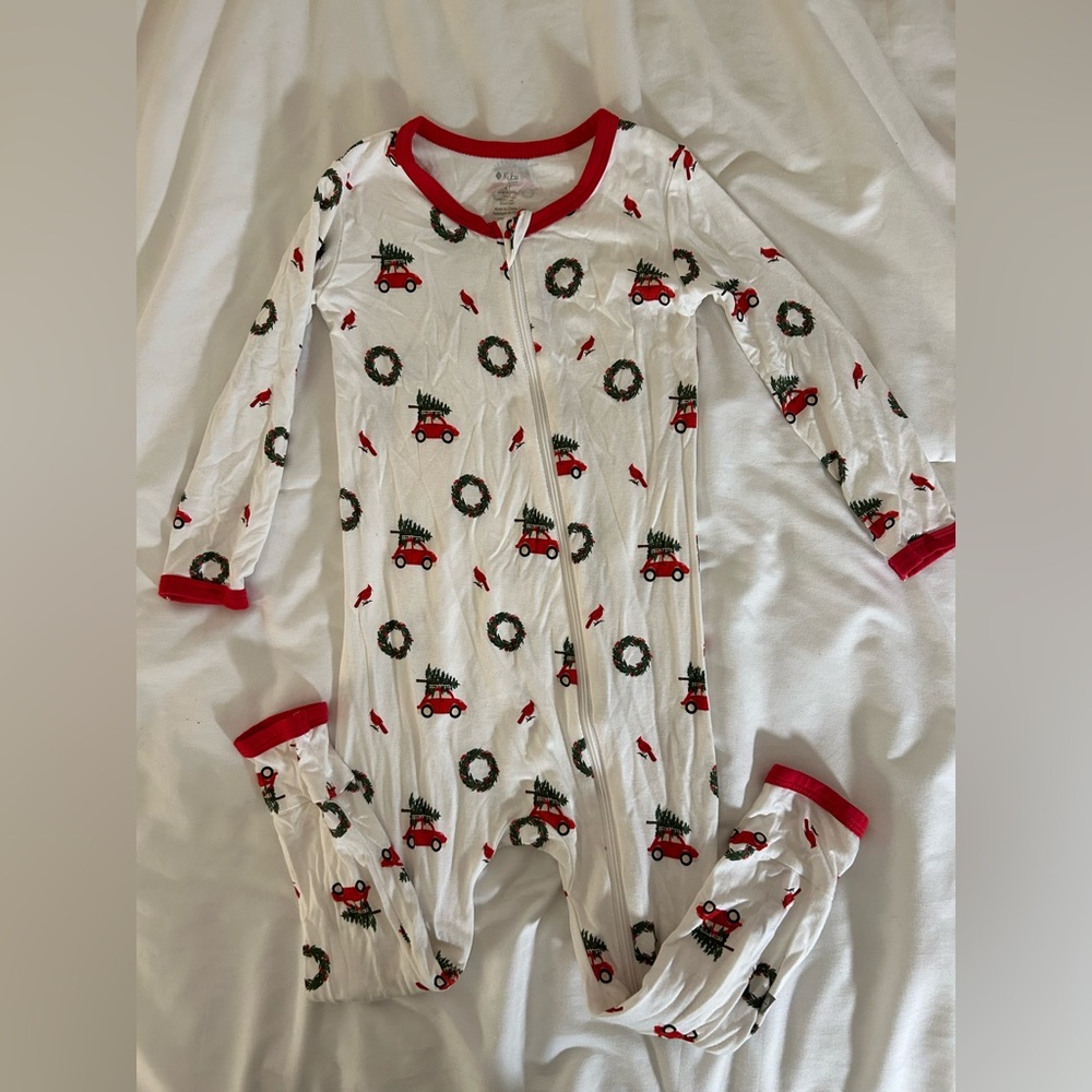 Kyte Baby Toddler Holiday PJ Zip Romper 4t